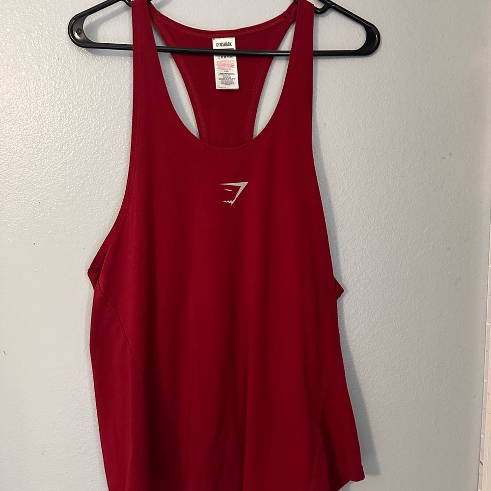 Gymshark Red Tank Top Athletic Style